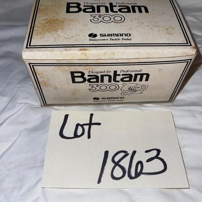S1863 Vintage Shimano Bantam Model 300 SG Bait Casting Reel