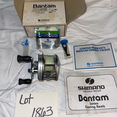 S1863 Vintage Shimano Bantam Model 300 SG Bait Casting Reel