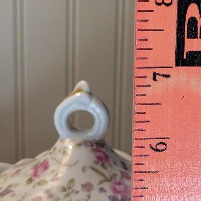 Lefton Porcelain Teapot with Music Box