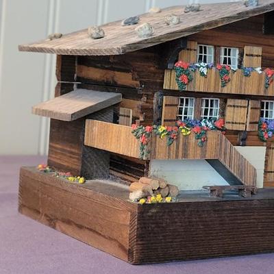 Swiss Chalet Happy Wanderer Woodcutterboys Music Box