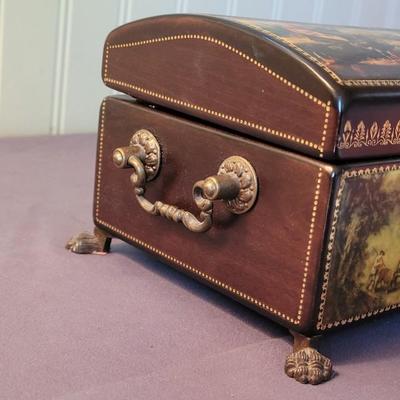 Vintage Reuge Sainte Croix Music Box with Original Key
