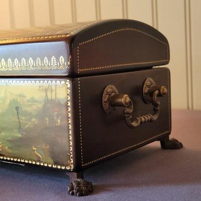 Vintage Reuge Sainte Croix Music Box with Original Key