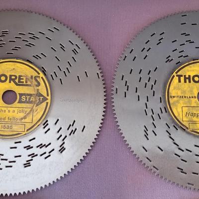 Antique Thorens Music Box with 40 Records