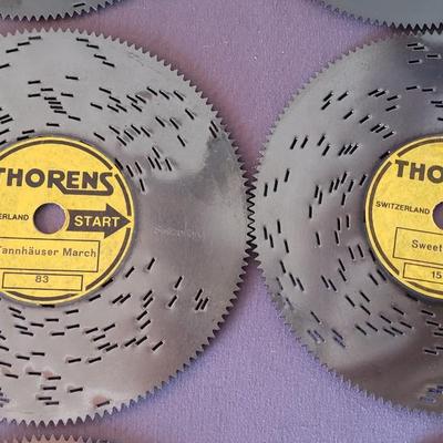 Antique Thorens Music Box with 40 Records
