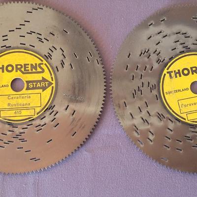 Antique Thorens Music Box with 40 Records