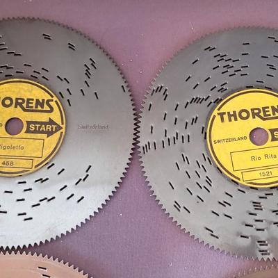 Antique Thorens Music Box with 40 Records