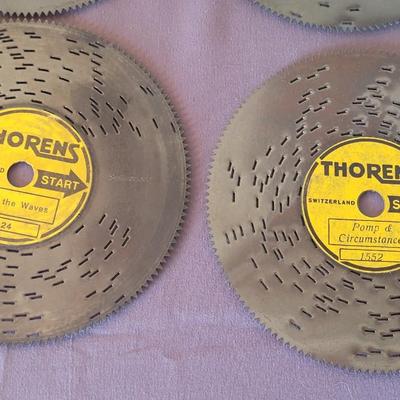 Antique Thorens Music Box with 40 Records