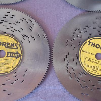 Antique Thorens Music Box with 40 Records