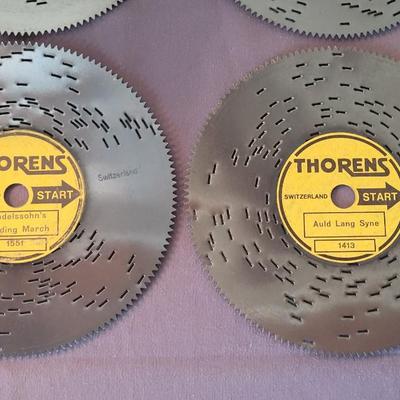 Antique Thorens Music Box with 40 Records