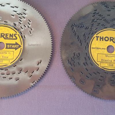 Antique Thorens Music Box with 40 Records