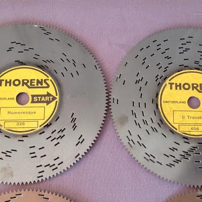 Antique Thorens Music Box with 40 Records