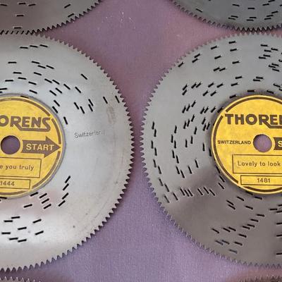 Antique Thorens Music Box with 40 Records