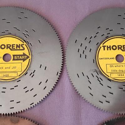 Antique Thorens Music Box with 40 Records