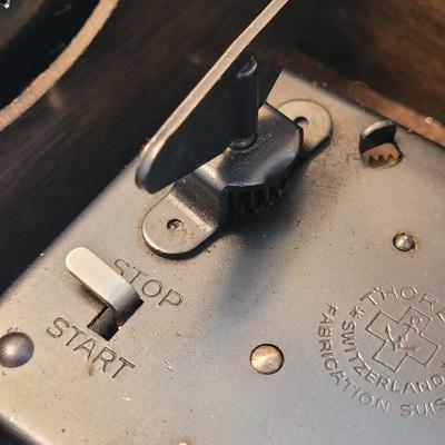 Antique Thorens Music Box with 40 Records