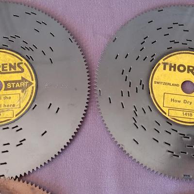 Antique Thorens Music Box with 40 Records