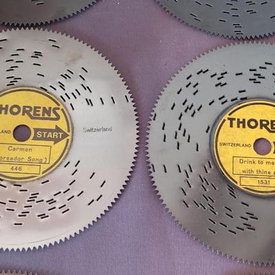 Antique Thorens Music Box with 40 Records