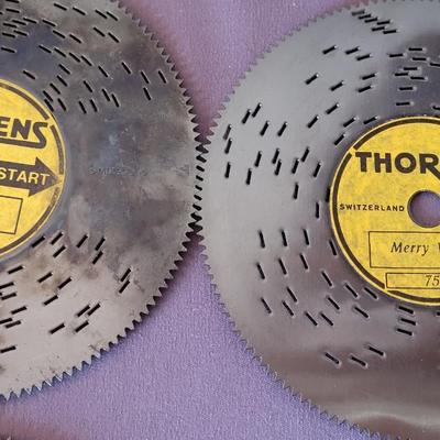 Antique Thorens Music Box with 40 Records