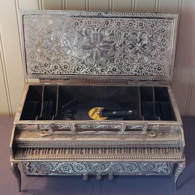 Antique Thorens Music Box with 40 Records