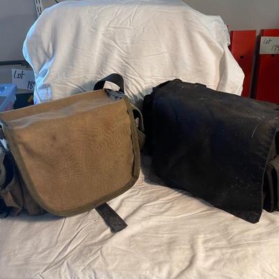 S1873 Pair of Canvas Fishing Lure Carrying Cases