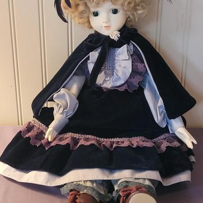 Korean Porcelain Doll with Green Eyes
