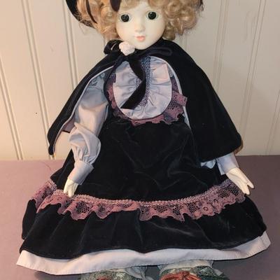 Korean Porcelain Doll with Green Eyes