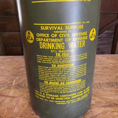 Vintage Drinking Water Barrel
