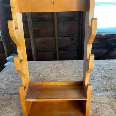 Wooden Gun Shelf