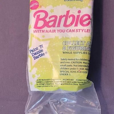 1992 Happy Meal Toy Paint and Dazzle Barbie