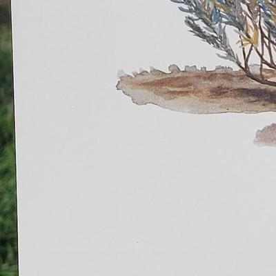 Signed Ray Harm 'California Ground Squirrel' Lithograph