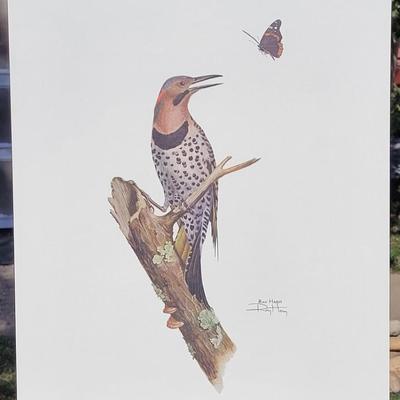 Signed Ray Harm 'Flicker' Lithograph