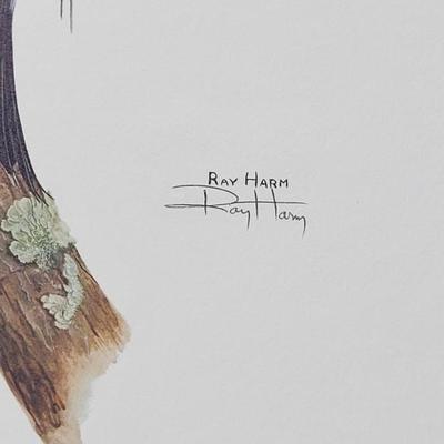 Signed Ray Harm 'Flicker' Lithograph