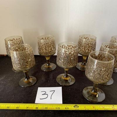 Vintage Libbey Prada Wine Glasses