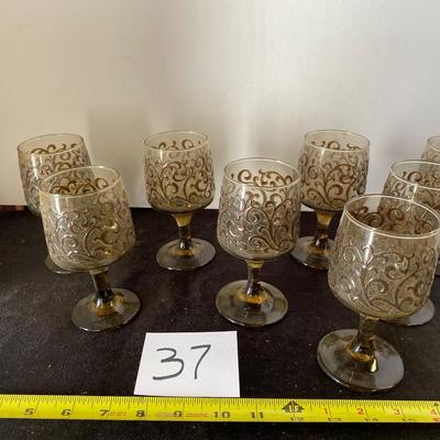 Vintage Libbey Prada Wine Glasses