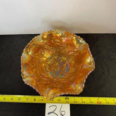 Vintage Carnival Glass Bowl