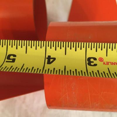 Pair of  Modern fun bookends Made in England Orange!