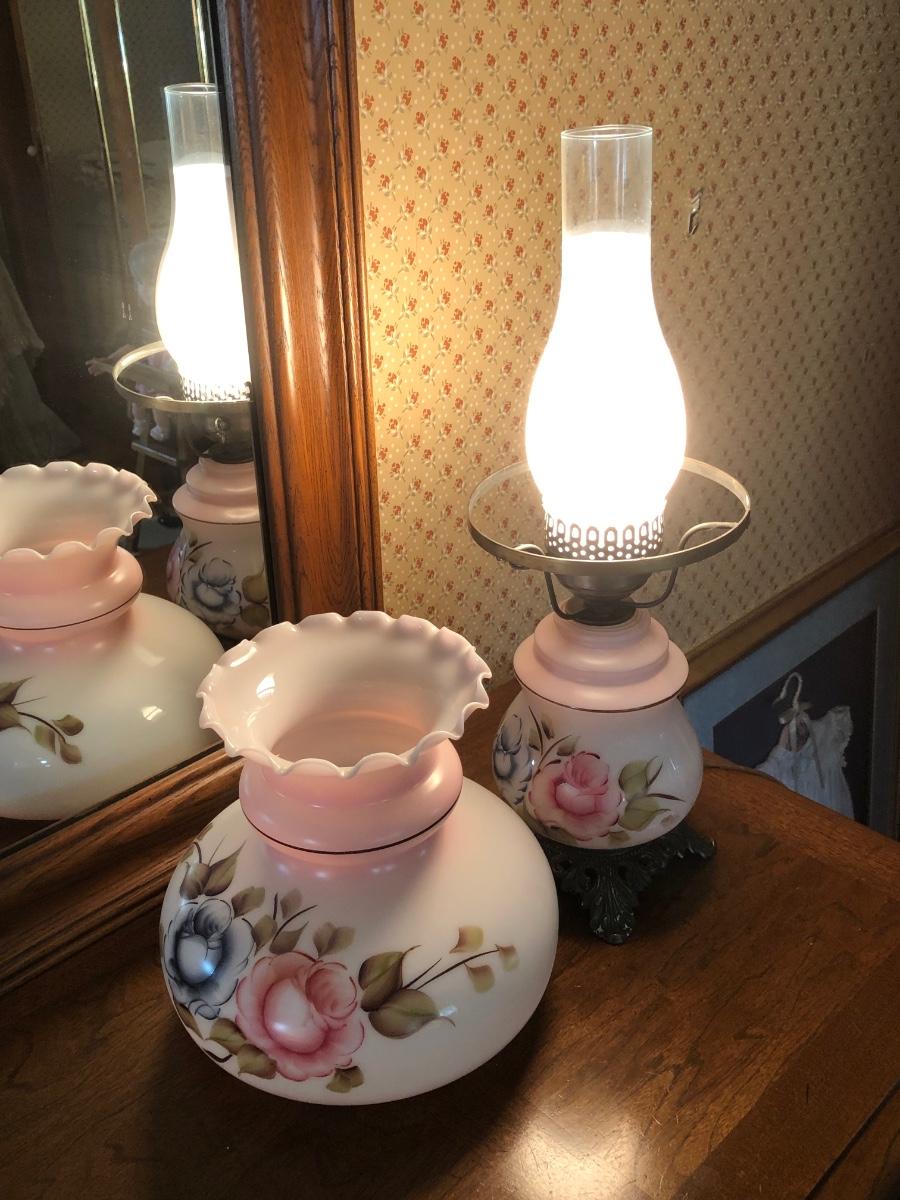 Vintage electric sale hurricane lamps