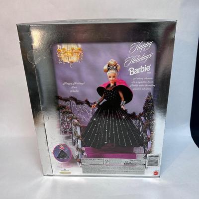 1998 Special Edition Happy Holidays Barbie New in Box #20200 Pink and Black Dress