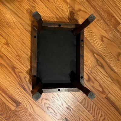 Pair of Caned Back Barrel Chairs & Stool (LR-RG)