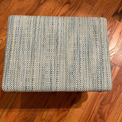 Pair of Caned Back Barrel Chairs & Stool (LR-RG)