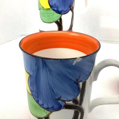 934 Bizarre Craft Marjory Higginson Art Deco Mugs