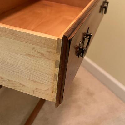 Slant Front Wooden Writing Desk W/Original Key (US-RG)