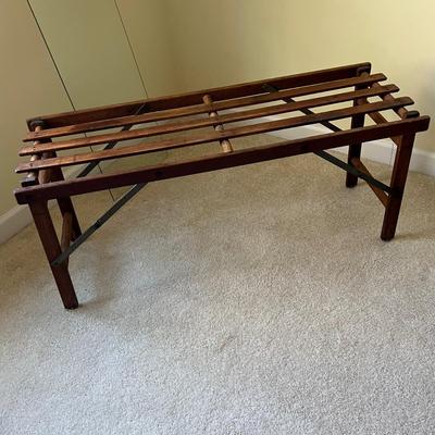 Unique Folding Vintage Coffee Table W/ Glass Top (UD-RG)