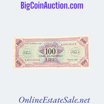 1944-A ITALY-AMC 100 LIRE