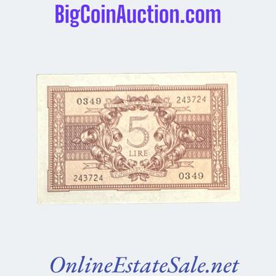 1944 ITALY 5 LIRE