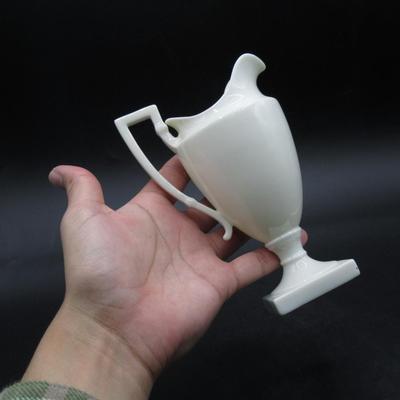Vintage White Lenox China Green Label Footed Creamer Pitcher