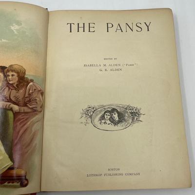 The Pansy. Edited By ISABELLA M. ALDEN (PANCY) G. R. ALDEN. Copyright 1895.
