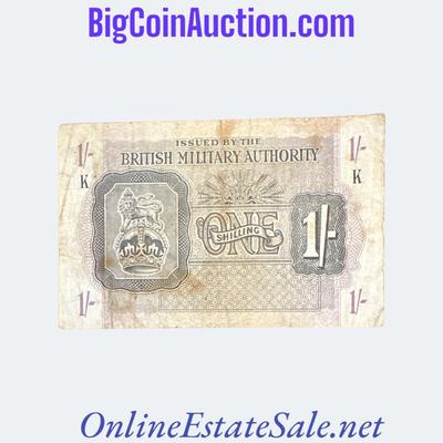 1943 GREAT BRITAIN 1 SHILLING MILITARY