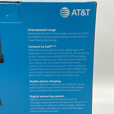 AT&T ~ 5 Handset Connect To Cell Answering System