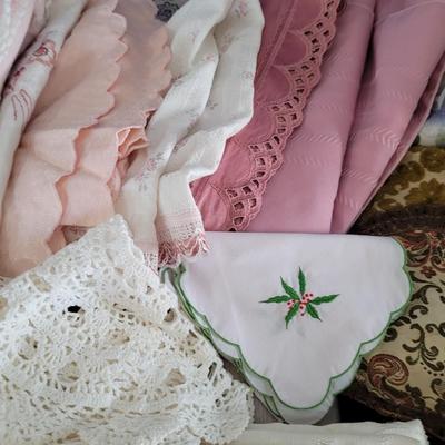 Vintage Table Cloths and Dollies
