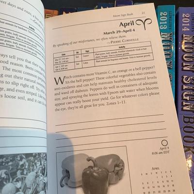 Moon Sign Books Several Years